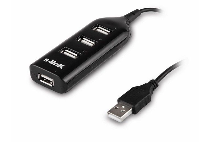 S-Link SL-490 4 Port Usb 2.0 Siyah Usb Hub