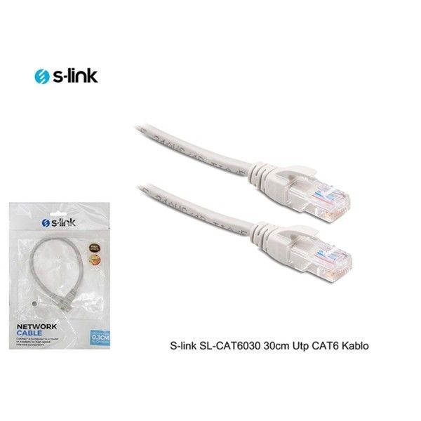 S-Link SL-CAT6030 30cm Utp Cat6 Patch Kablo #3