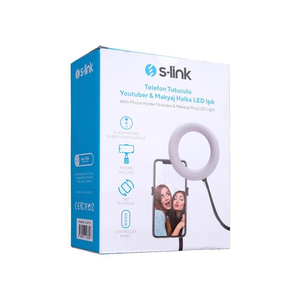 S-Link SL-SF100 6' 12W Telefon Tutuculu Halka Led #4