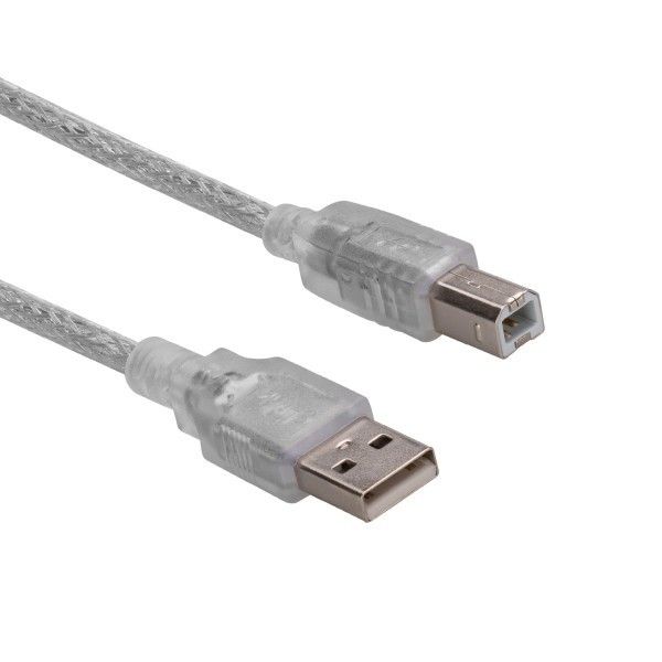 S-Link SL-U2015 1.5m Usb 2.0 Şeffaf Yazıcı Kablosu #3