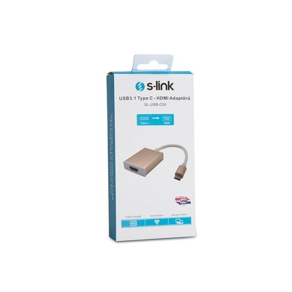 S-Link SL-USB-C55 Type C to Hdmi Dişi Adaptör #3