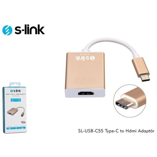 S-Link SL-USB-C55 Type C to Hdmi Dişi Adaptör #4