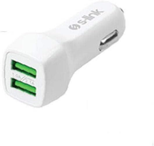 S-Link SW-ACG40B 2xUsb 3.1A Araç Şarj Cihazı Beyaz #2