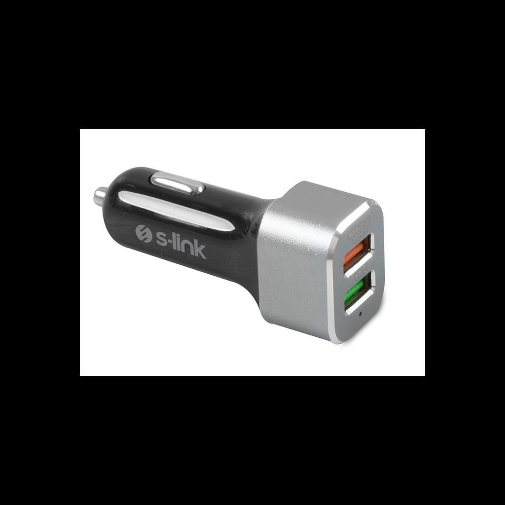 S-Link SW-QAC40M 2xUsb 5.4A Metal Araç Şarj Cihazı #3