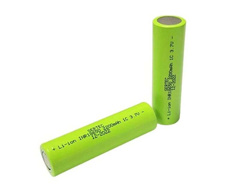 Sertec 18650 3.7V 2200mAh 1C Başsız Lityum Pil #3