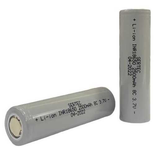 Sertec 18650 3.7V 2500mAh 10C Başsız Lityum Pil #2