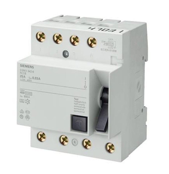 Siemens 5SM3645-6 125A 300mA Trifaze Kaçak Akım Rö