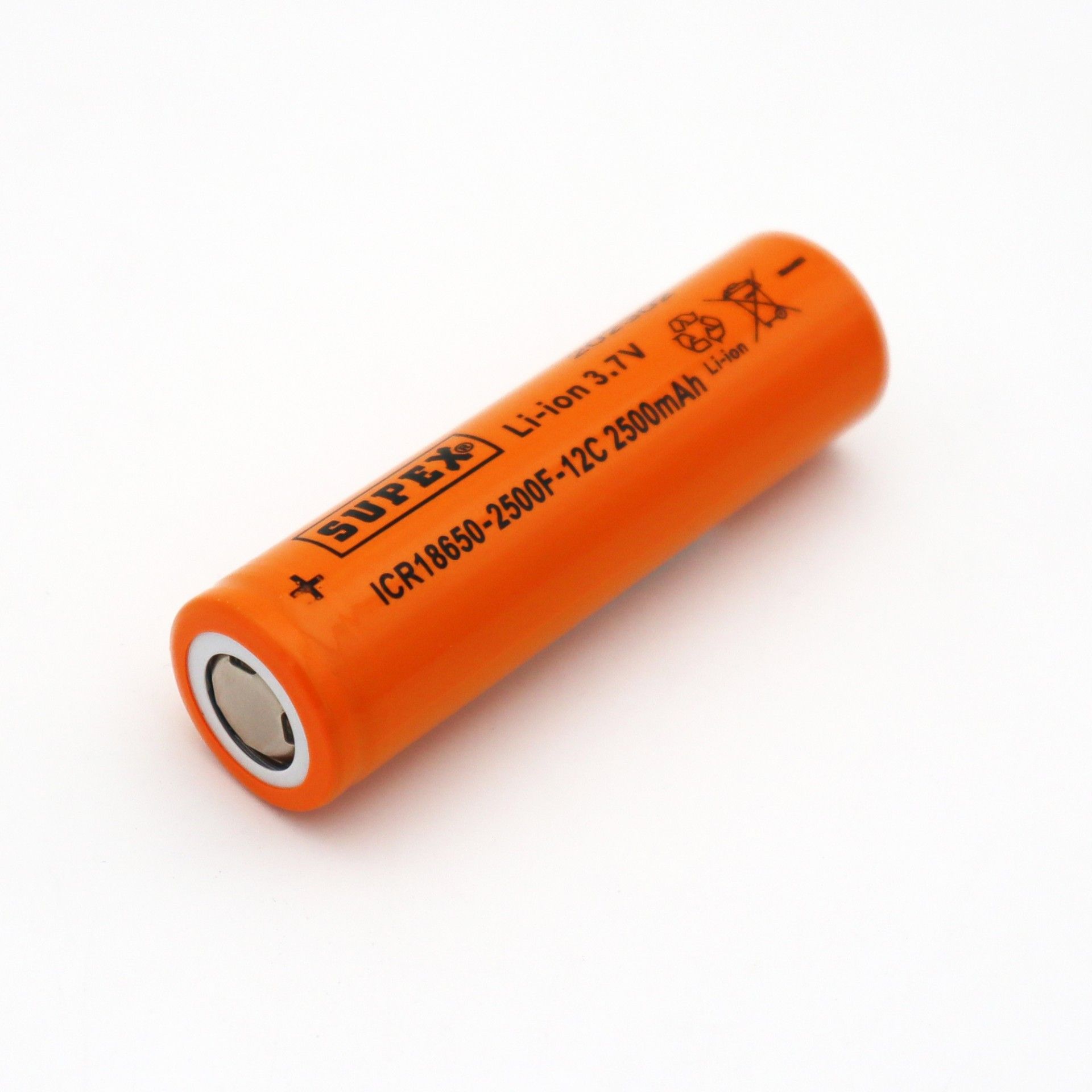 Supex 18650 3.7V 2500mAh 12C Başsız Lityum Pil