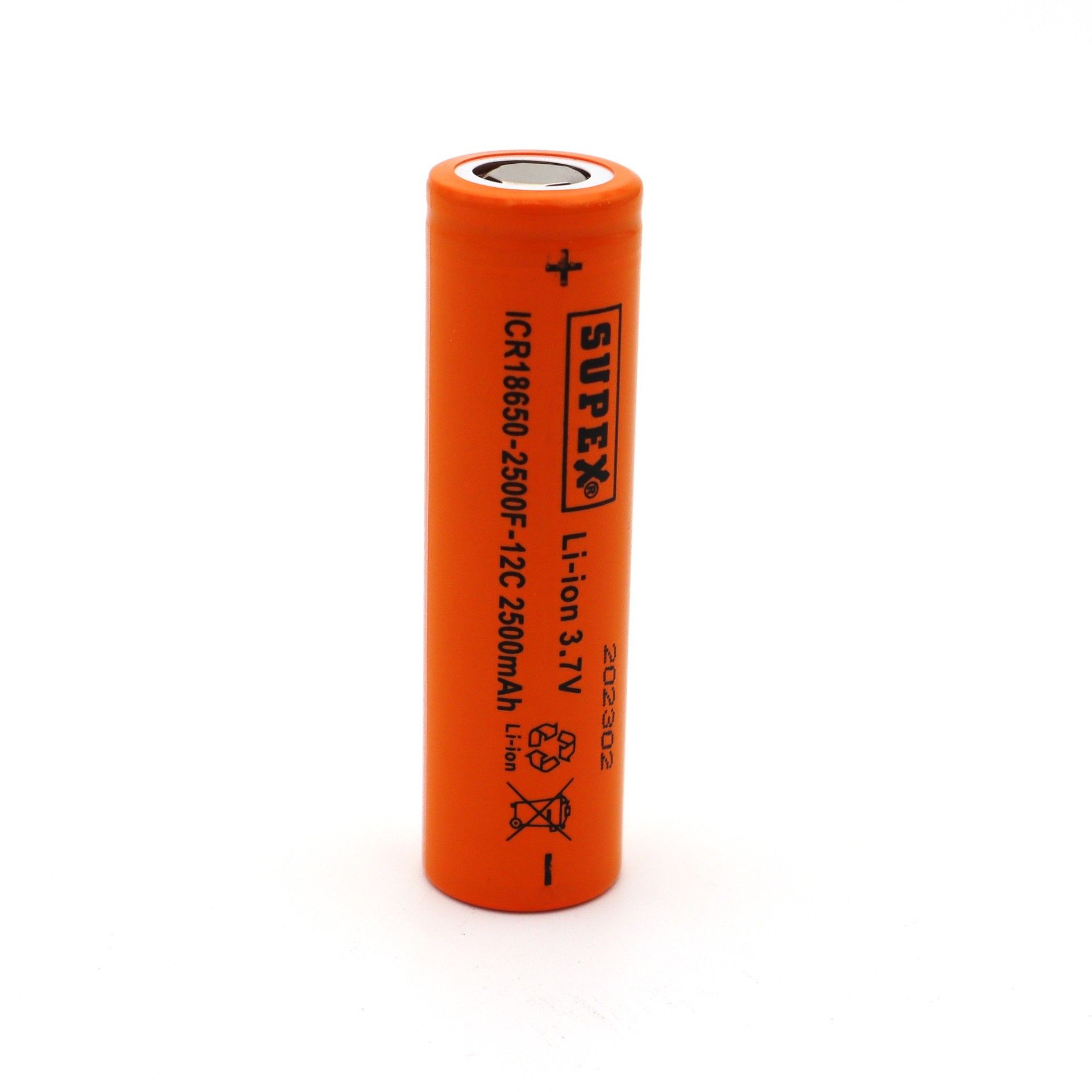 Supex 18650 3.7V 2500mAh 12C Başsız Lityum Pil #2