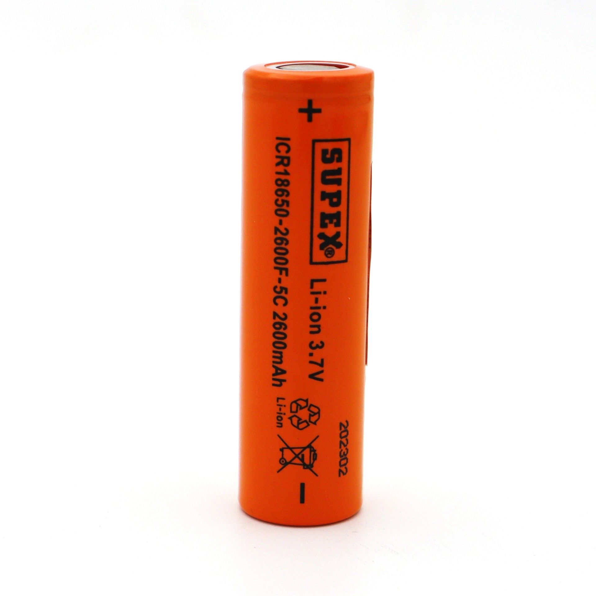 Supex 18650 3.7V 2600mAh 5C Başsız Lityum Pil