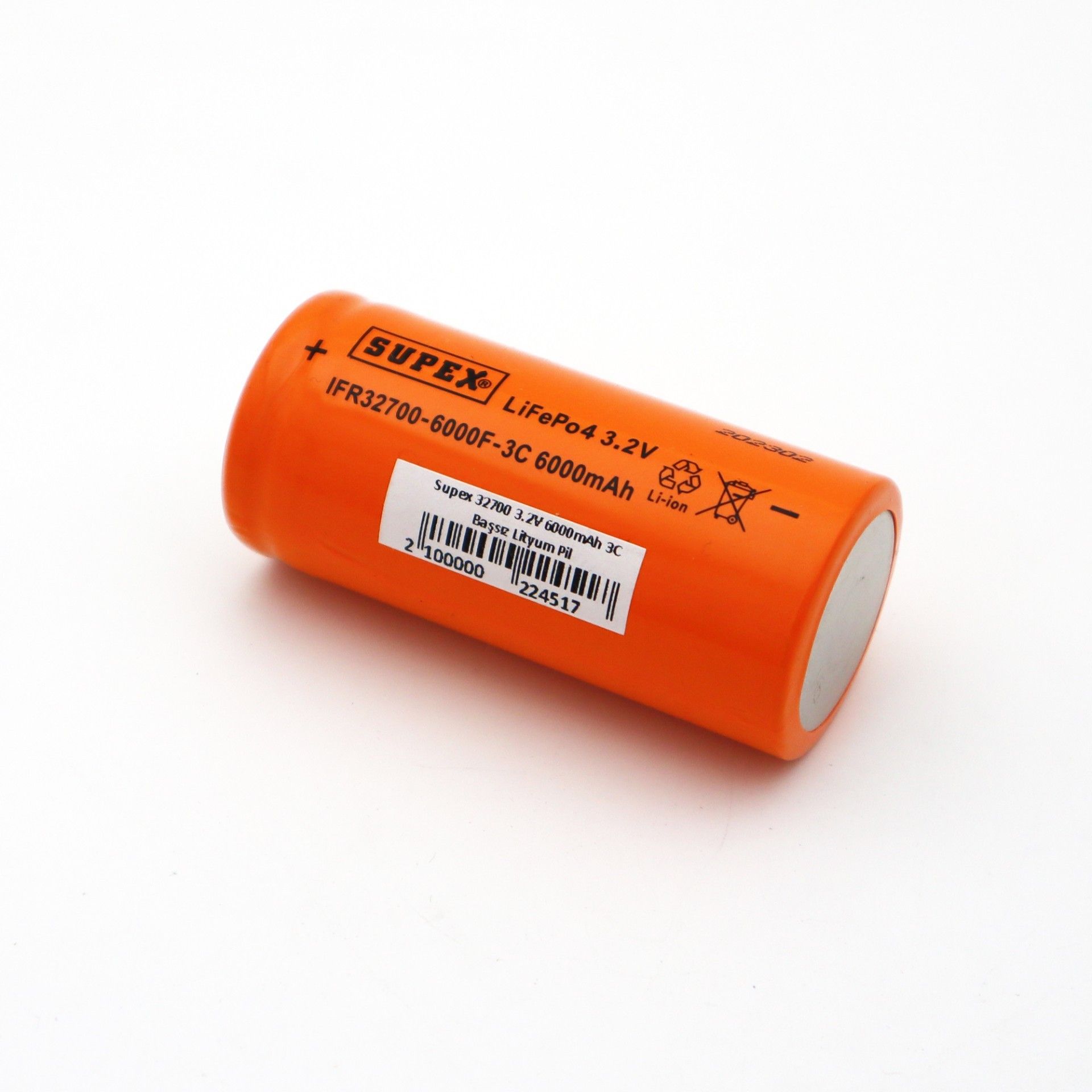 Supex 32700 3.2V 6000mAh 3C Başsız Lityum Pil