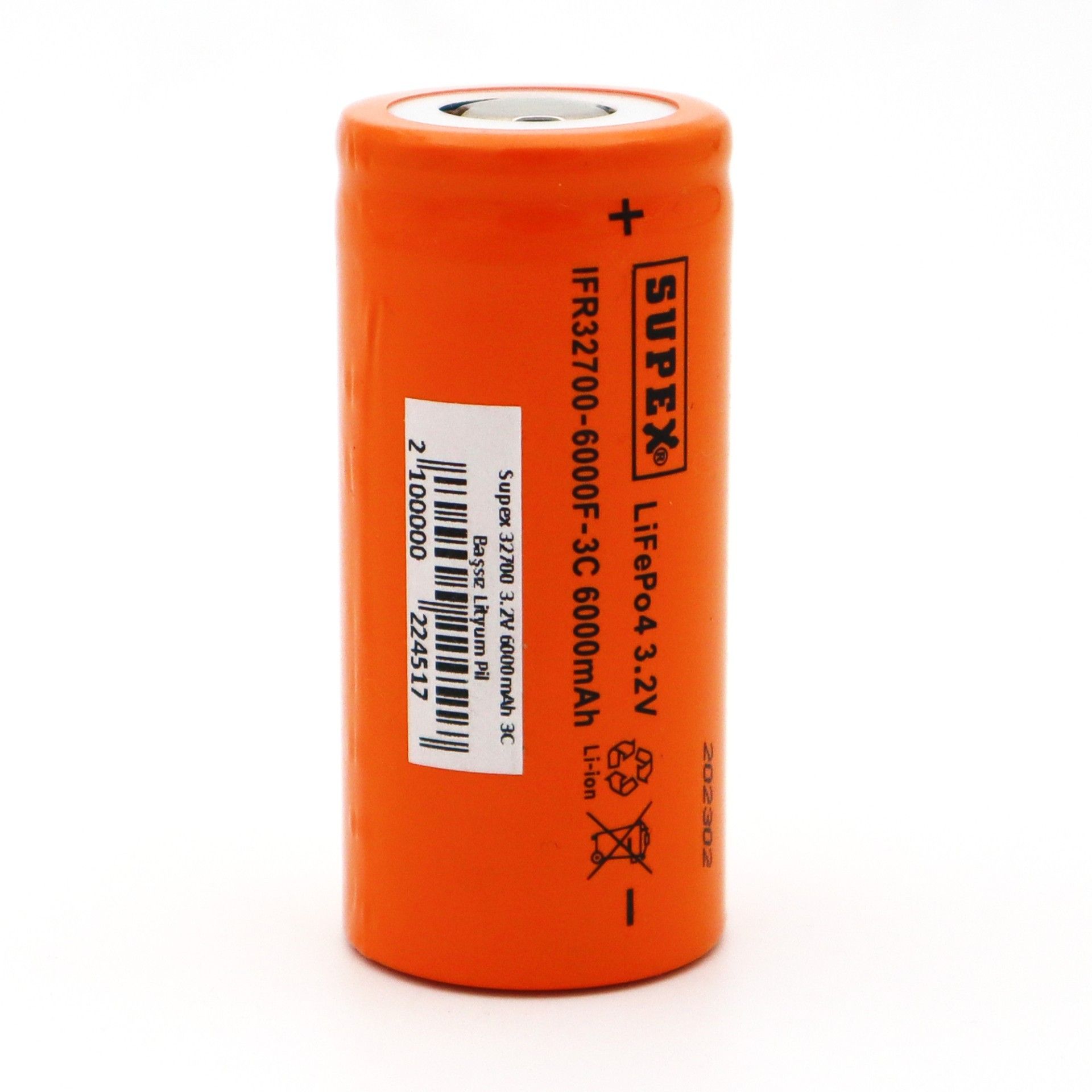 Supex 32700 3.2V 6000mAh 3C Başsız Lityum Pil #2