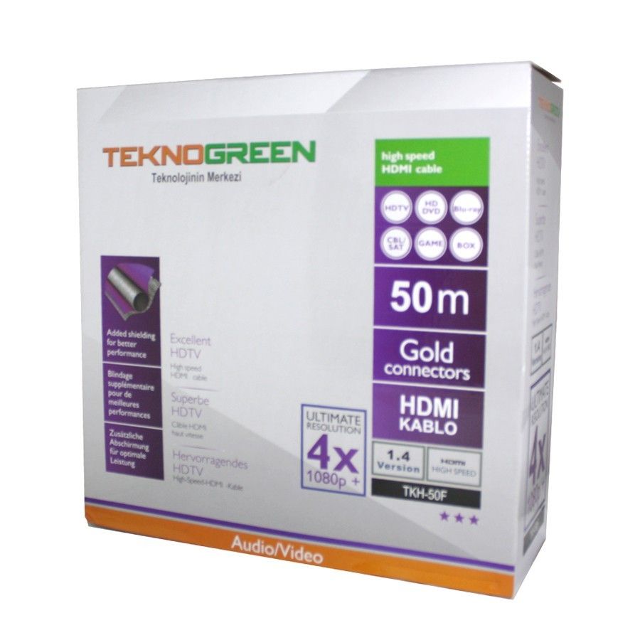 TeknoGreen TKH-50F 50 Metre Hdmi Kablosu #2