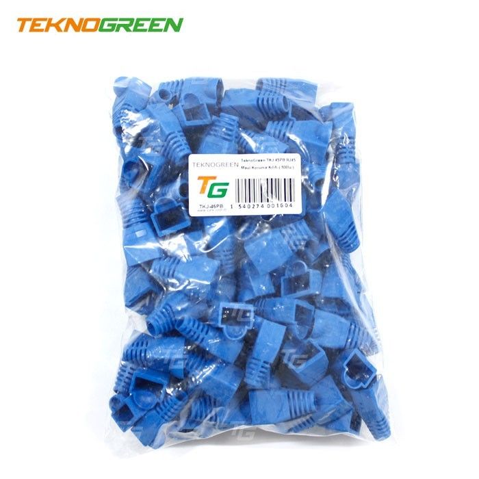 TeknoGreen TKJ-45PB Mavi RJ45 Kılıfı (100 lü Paket) #3