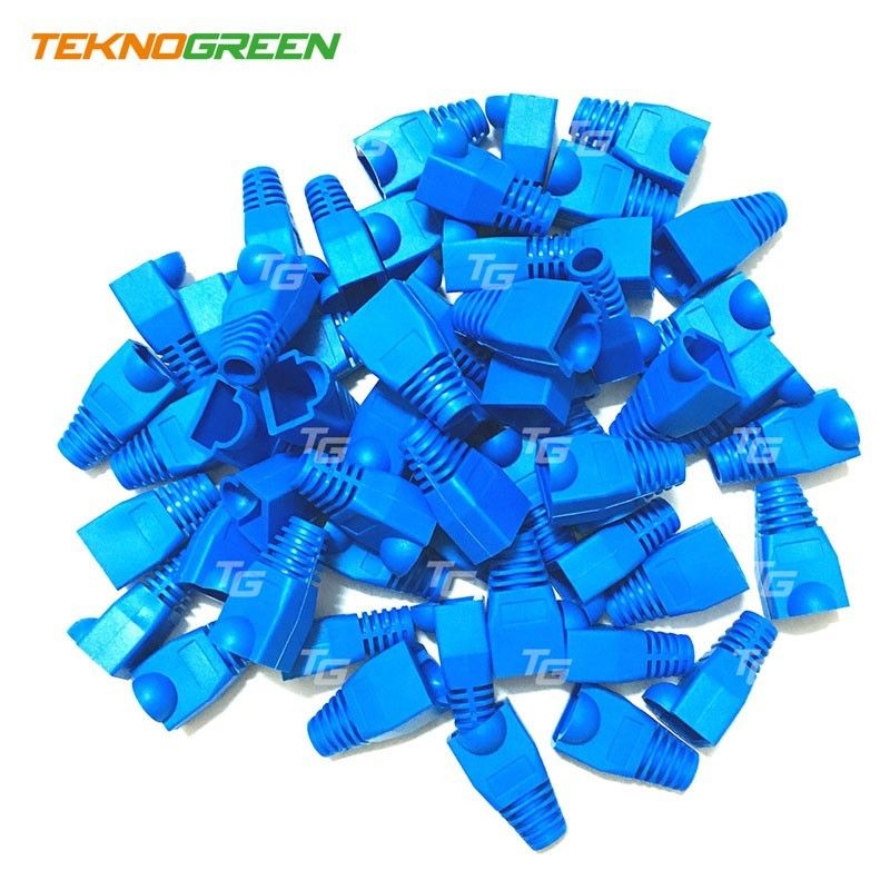 TeknoGreen TKJ-45PB Mavi RJ45 Kılıfı (100 lü Paket) #4