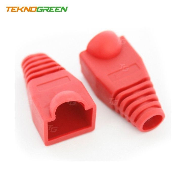 TeknoGreen TKJ-45PR Kırmızı RJ45 Kılıfı (100 lü Paket)