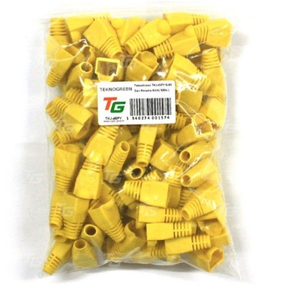 TeknoGreen TKJ-45PY Sarı RJ45 Kılıfı (100 lü Paket) #3