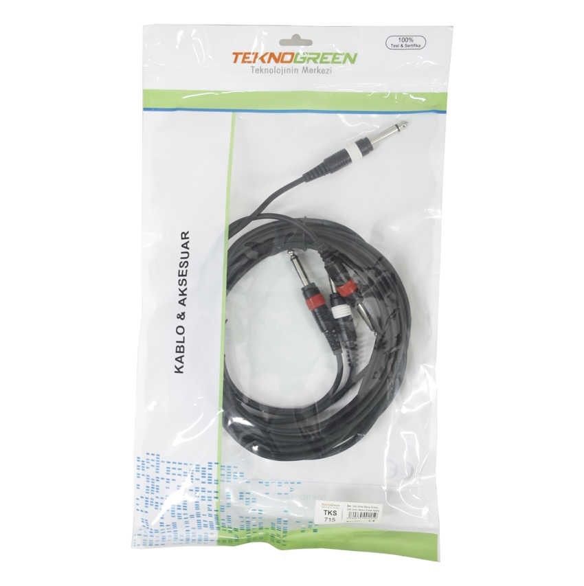 TeknoGreen TKS-713 2x6.3 Mono E-E Kablo 3m. #3