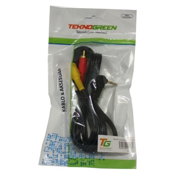 TeknoGreen TKY-107 3.5mm Stereo 3x Rca 1.5m Kablo #2