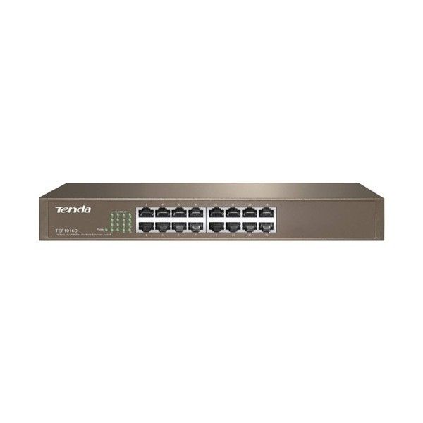 Tenda TEF1016D 16 Port 10,100 Desktop Ethernet Switch