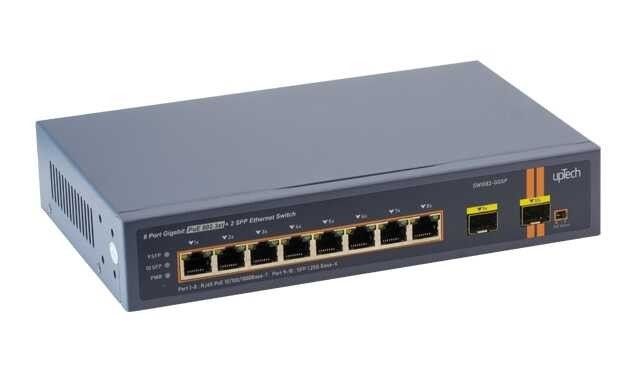 Uptech SW1082-GGSP 8 Port PoE Gigabit 2SFP Switch