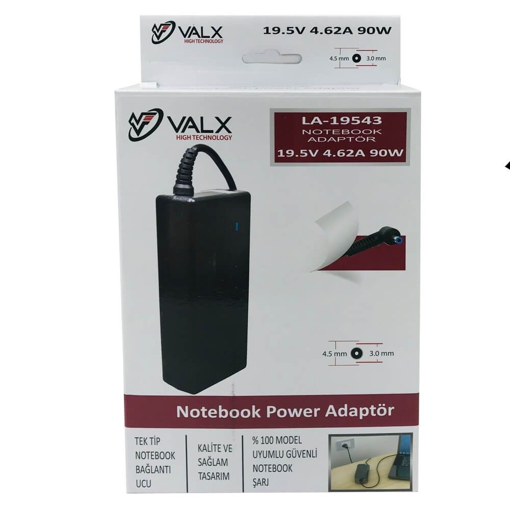 Valx LA-19543 19.5V 4.62A 90W 4.5x3.0 Laptop Adap. #3