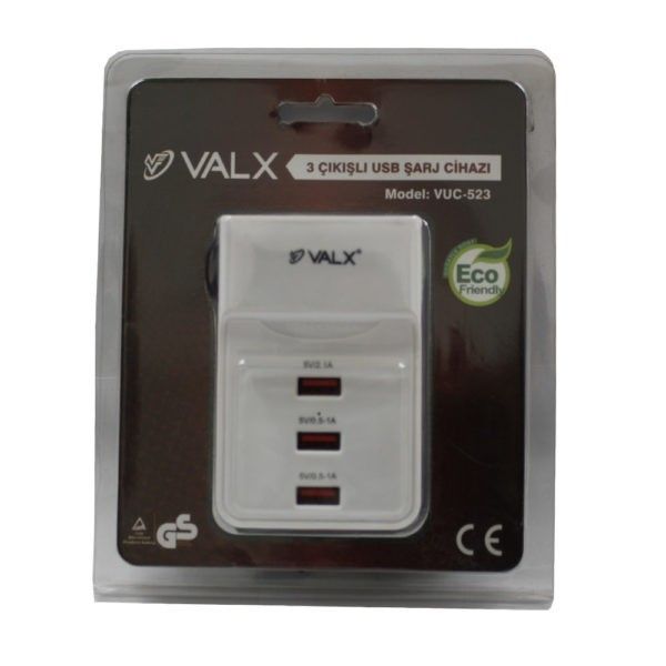 Valx VUC-523 5V 2A 3 Lü Usb Şarz Cihazı #2