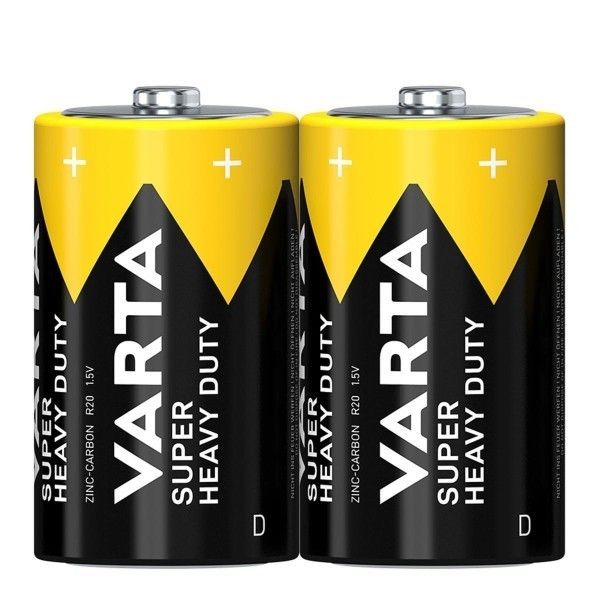 Varta Supelifer Heavy Duty R20 1.5V Büyük Pil 2 li