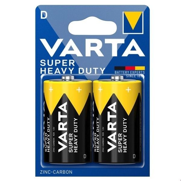 Varta Supelifer Heavy Duty R20 1.5V Büyük Pil 2 li #2