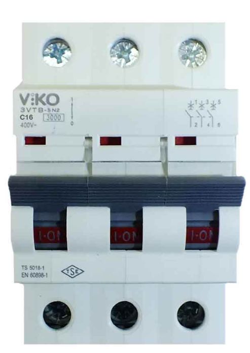 Viko 3VTB-3C16 3x16A C K Otomat 3kA