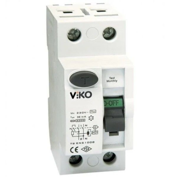 Viko VTR2-4030 2P 40A 30mA Kaçak Akım Koruma Röles