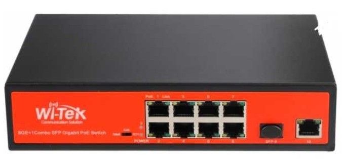 Wi-Tek WI-PS309GF-O 8 Port Dış Mekan Gigabit PoE