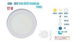 YCL ASM-1012B 12W Sıvaüstü Yuvarlak Beyaz LedPanel