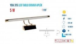 YCL YDA-315G 5W 40cm Led Tablo Apliğ Sarı Kasa Bey #4