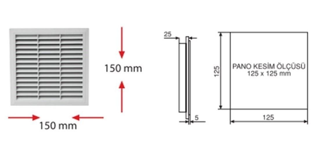 120x120 Kasa Fanı Filtresi #2