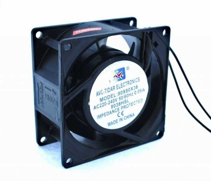 80x80x38mm Ac 220-240V Metal Kasa Fanı #2