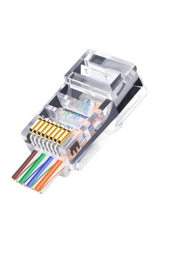 8P8C Cat6 RJ45 Yeni Nesil Delikli Jack Kon(100 lü) #2