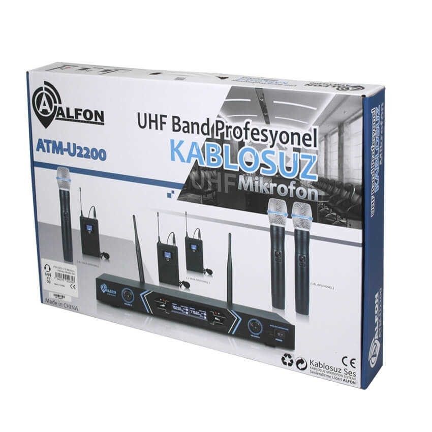 Alfon ATM-U2200 1EL 1Yaka Uhf Telsiz Mikrofon #4