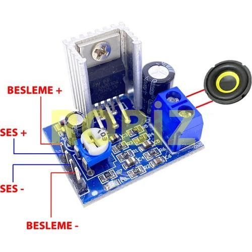 ARD-MDL-1223 TDA2030A Ses Yükseltici Modülü #4