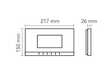 Audio 001188 Bus Plus 7' Görüntülü Diafon Beyaz #2