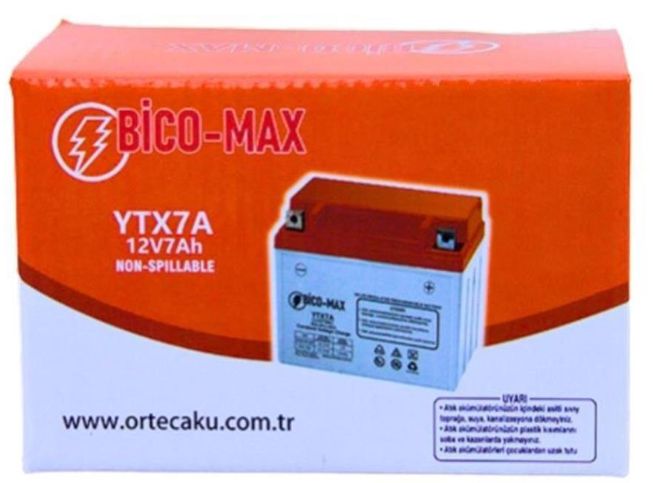 Bico-Max YTX7B 12V 7A Benzinli Motor Aküsü #3