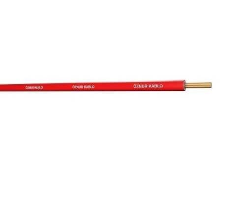 Öznur 2.5mm H07V-U NYA Kablo (Kırmızı) (Metre)