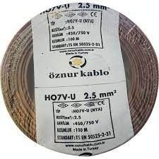 Öznur 2.5mm NYAF Kablo (H07V-K) (Kahverengi) #2