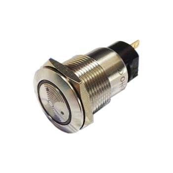 D92 19mm Metal Lırmızı Ledli Buzzer 24V #2