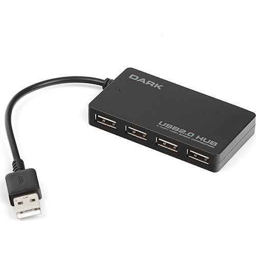 Dark 4 Port USB 2.0 USB Hub