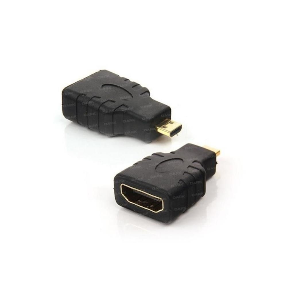 Dark Micro Hdmi Erkek - Hdmi Dişi Dönüştürücü