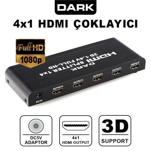 Dark SP4X1  1 Giriş 4 Çıkış Hdmi Splitter #2