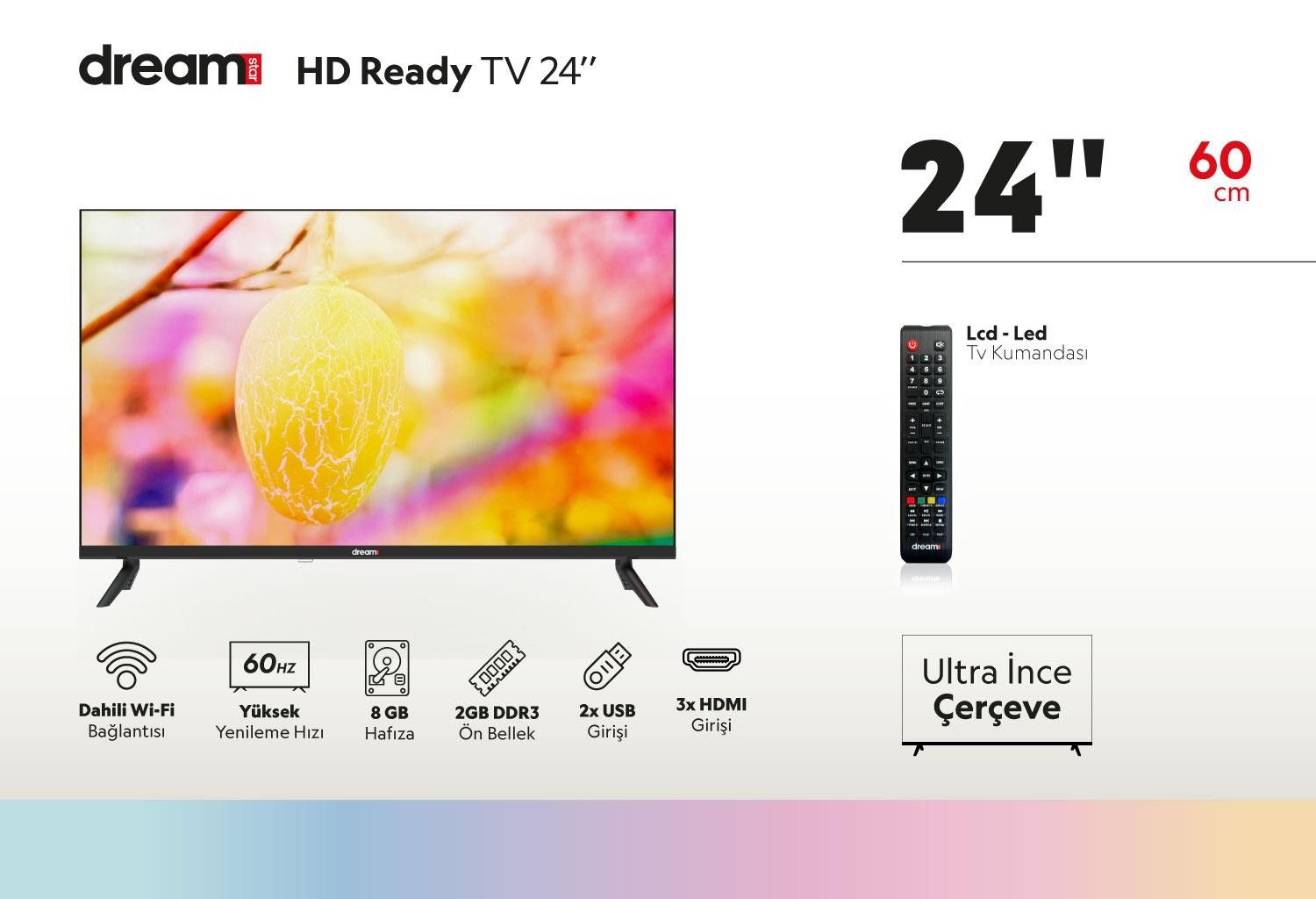 Dreamstar 24' 12V Bağlantılı HD Led Tv #2