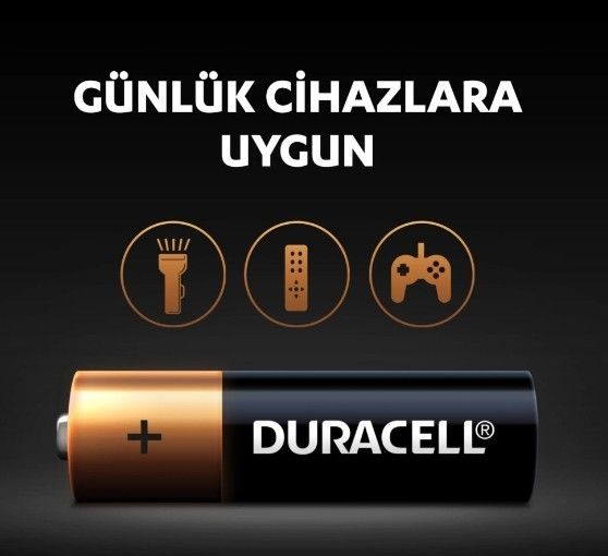 Duracell AA Kalem Pil (2 li Blister) (K.100) #2