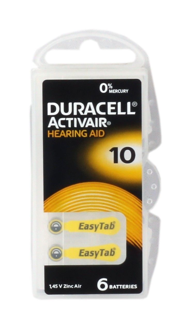 Duracell Activair-10 6 lı İşitme Cihazı Pili